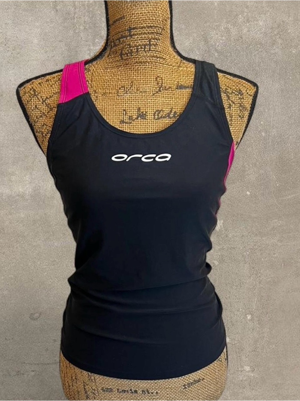 Women's Black & Pink Athletic Tank Top